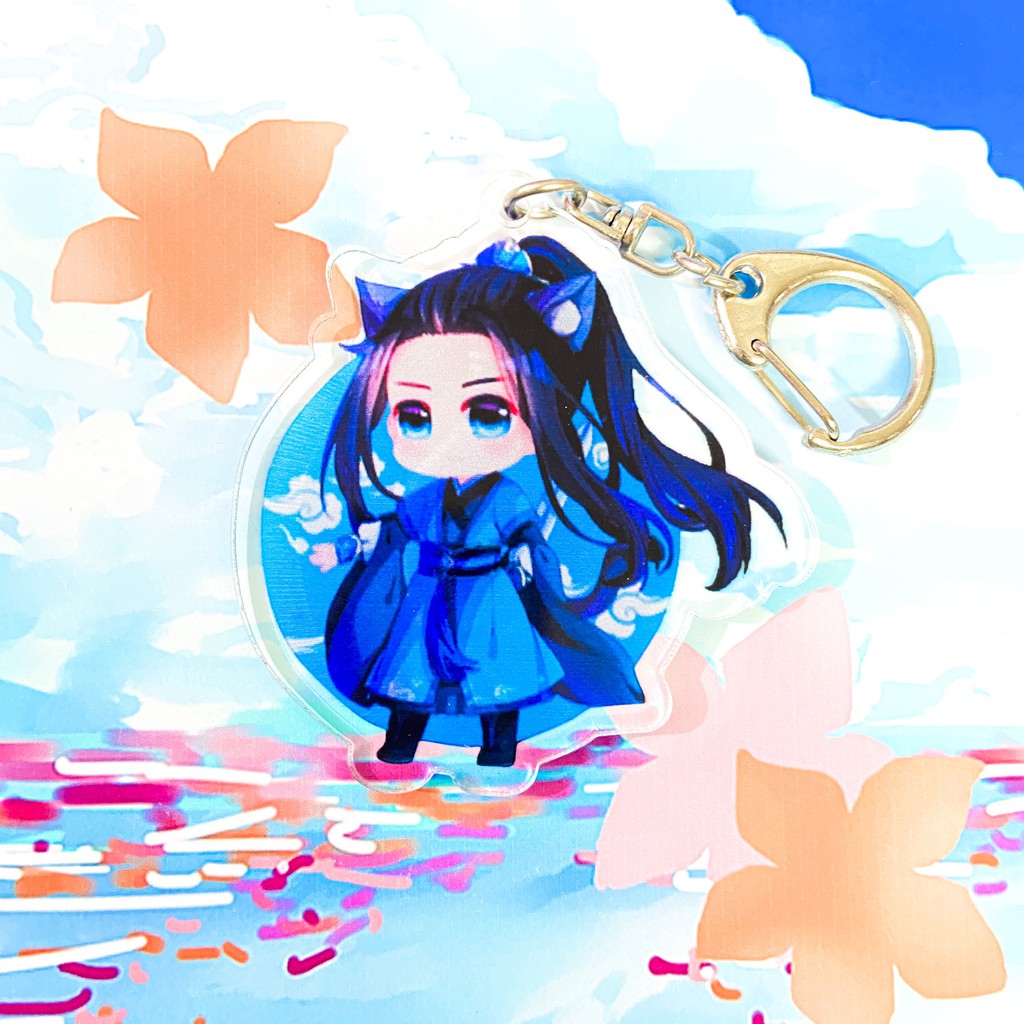 ( Mica trong acrylic ) Móc khóa MA ĐẠO TỔ SƯ Mặc Hương Đồng Khứu ver TAI MÈO anime chibi xinh xắn