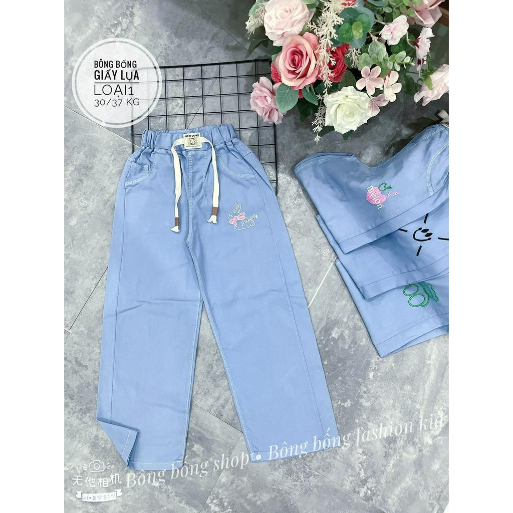 Quần  jeans giấy lụa CAO CẤPPP MÙA HÈ  BÉ GÁI