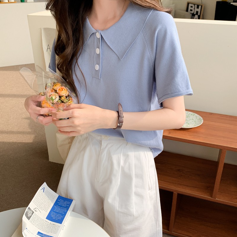  Áo thun polo ngắn tay phong cách retro phương tây | BigBuy360 - bigbuy360.vn