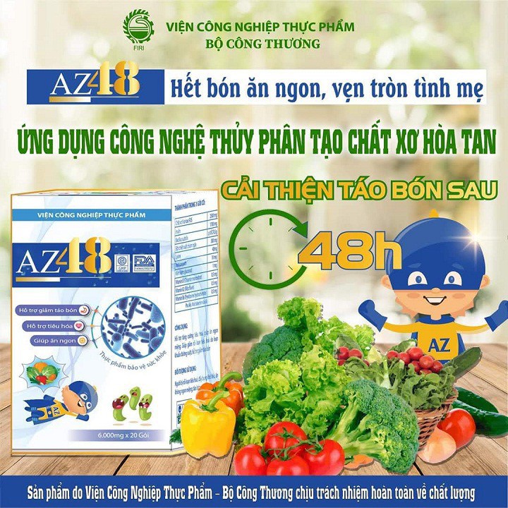 Men AZ48 giúp bé hết táo bón, ăn ngon miệng - men hỗ trợ táo bón az48