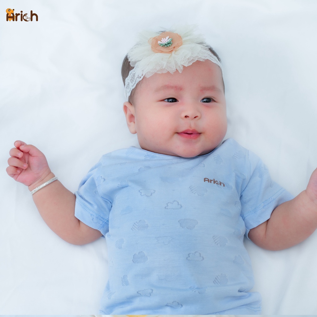 ÁO CÀI VAI TAY NGẮN VẢI SỢI TRE CAO CẤP ARICH SIZE 6M-5Y