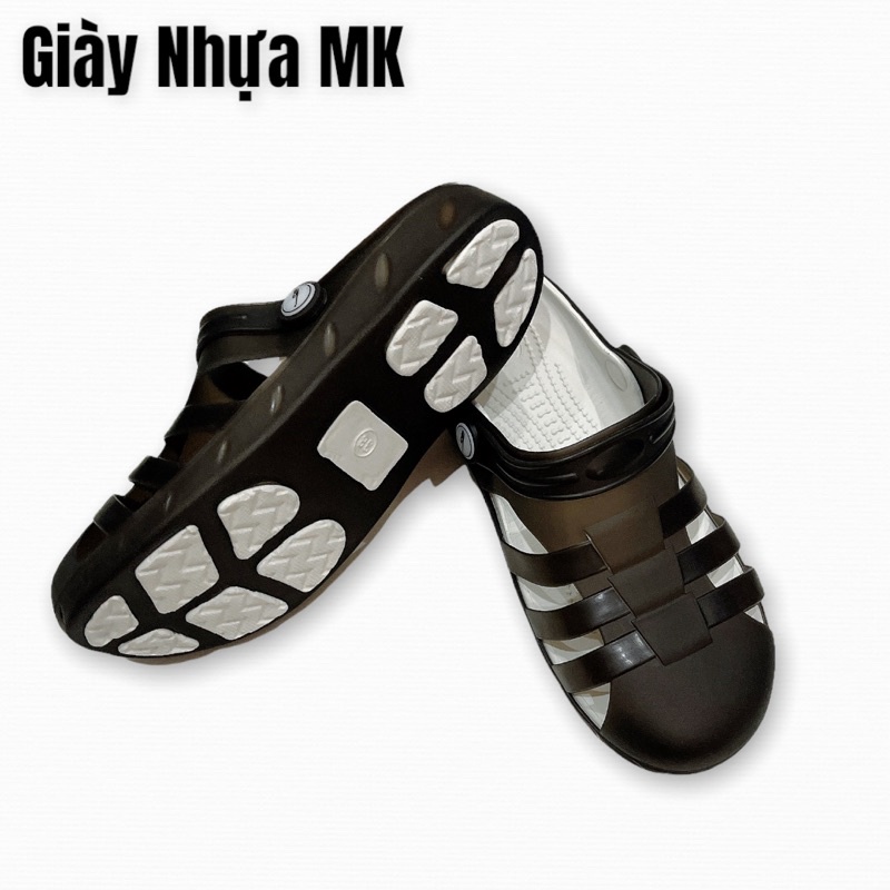 Giày Nhựa Nữ Đi Mưa Bioren Catha Siêu Nhẹ Đan Dây Cực Êm Chân - GL037
