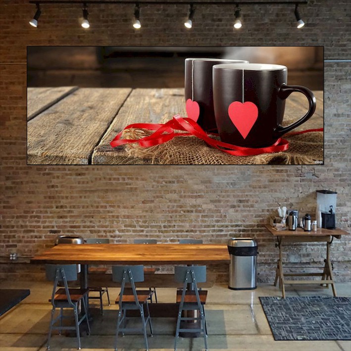 Decal dán tường cà phê - trang trí coffee- nhà hàng