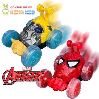 Xe Điều Khiển Từ Xa Nhào Lộn Xoay 360 Độ Rolling Car - Anh Hùng Avenger, có tặng kèm pin