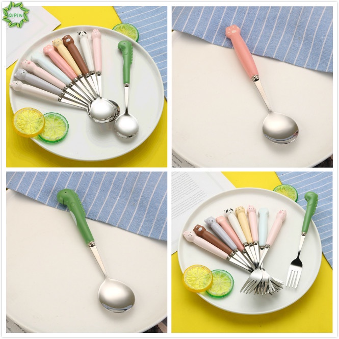 Muỗng/ Nĩa ăn hình động vật đáng yêu dành cho bé