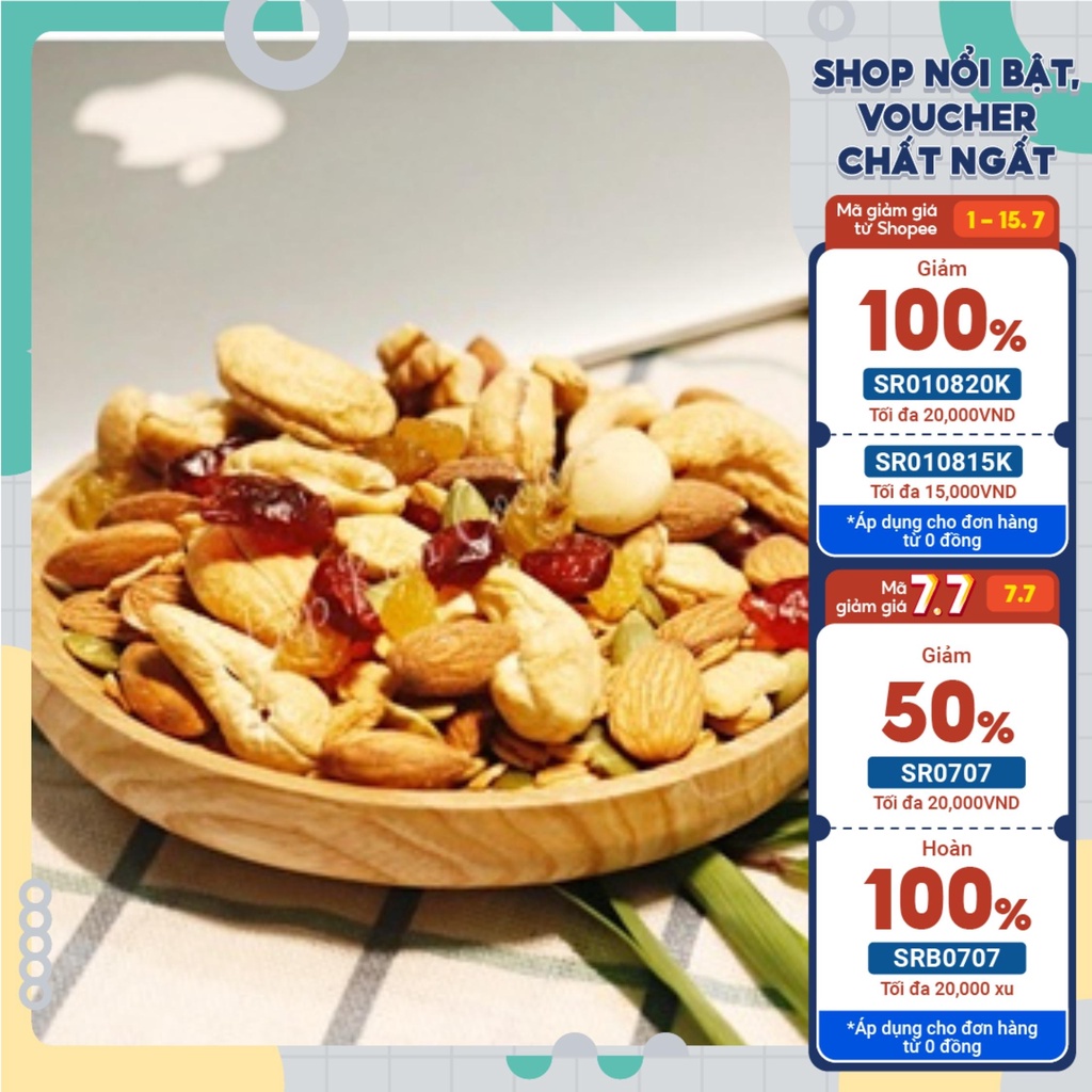 Granola hạt dinh dưỡng nướng mật ong nguyên chất, không đường, không chất béo xấu KL 500gr