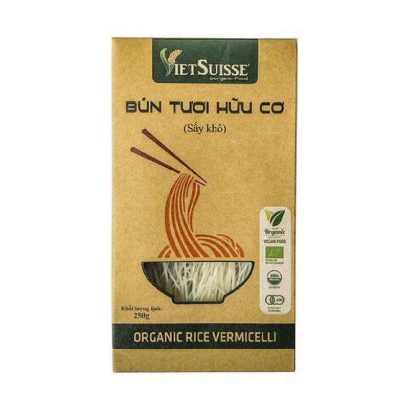 Bún Tươi Hữu Cơ Vietsuisse 250gram