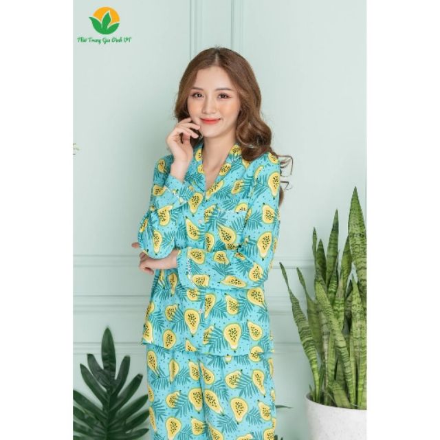 Bộ lanh (tole) pijama nữ việt thắng | BigBuy360 - bigbuy360.vn