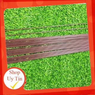 10 QUE SẮT NÂU BỌC NHỰA ĐỂ CẮM UỐN HOA LAN DÀI 1,2M