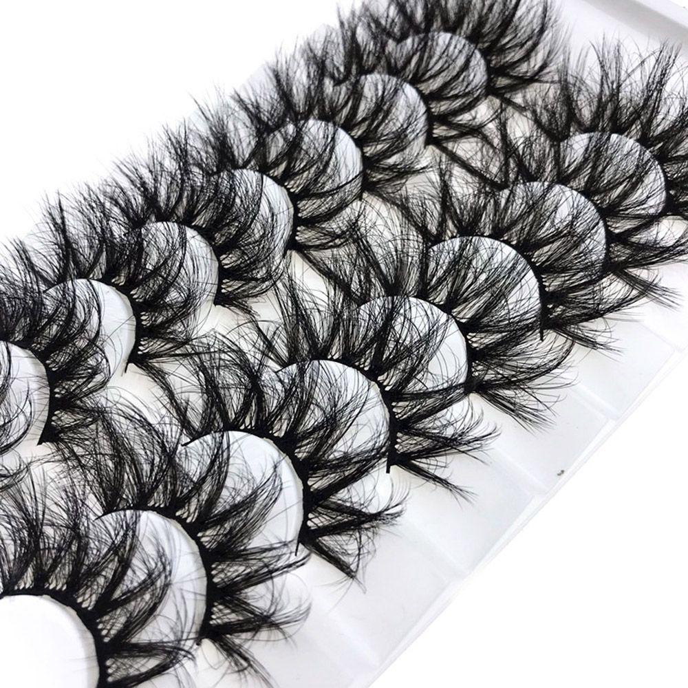 Set 8 Cặp Lông Mi Giả Mi Giả 25mm Trang Điểm Tự Nhiên MIH SKONHED