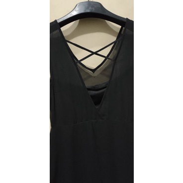 Đầm Maxi Chiffon đen, sz S