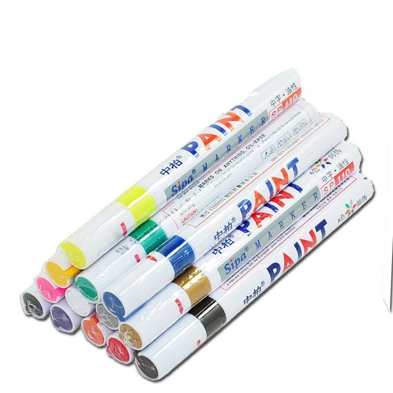 Bút Vẽ Đánh Dấu Lốp Xe Hơi 12 Màu Sắc Chống Thấm Nước