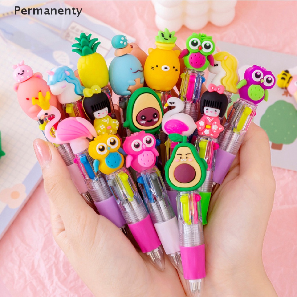 1 Bút Bi Mini Ngòi 0.5MM Họa Tiết Hoạt Hình Dễ Thương