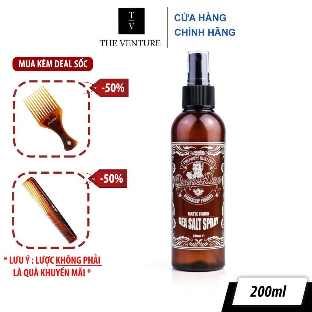 Chai Xịt Tạo Phồng Giữ Nếp Dapper Dan Sea Salt Spray Chính Hãng - Pre-Styling Dapper Dan Sea Salt Spray 200ml