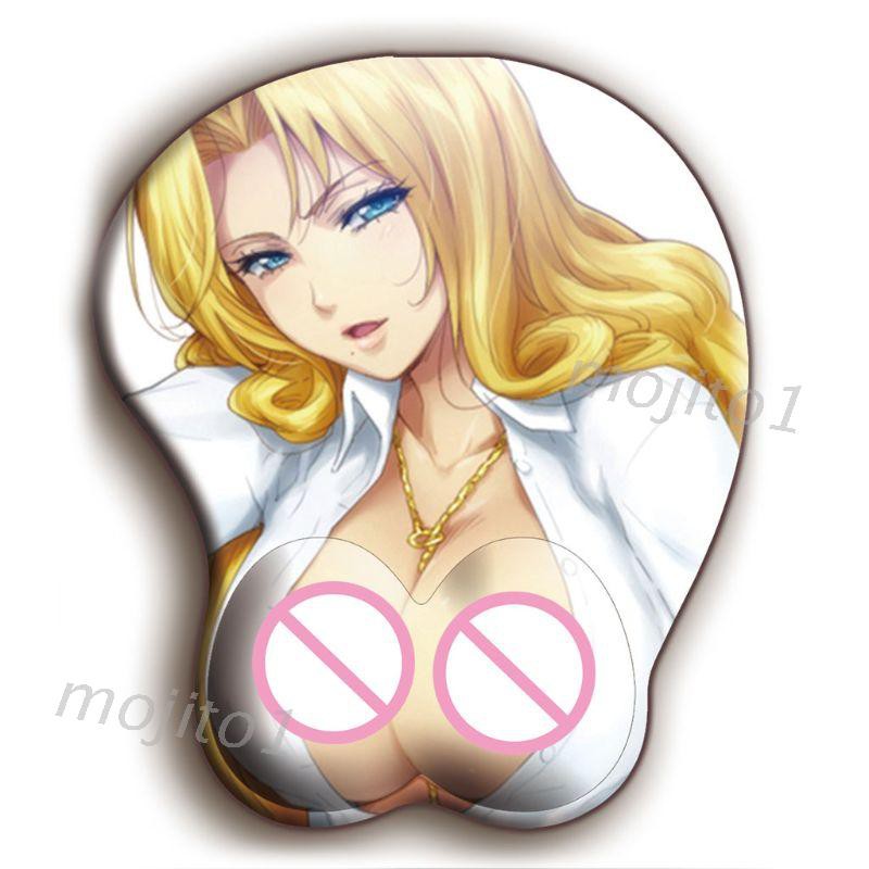 Miếng Lót Chuột Máy Tính Họa Tiết Hoạt Hình 3d Bằng Silicon