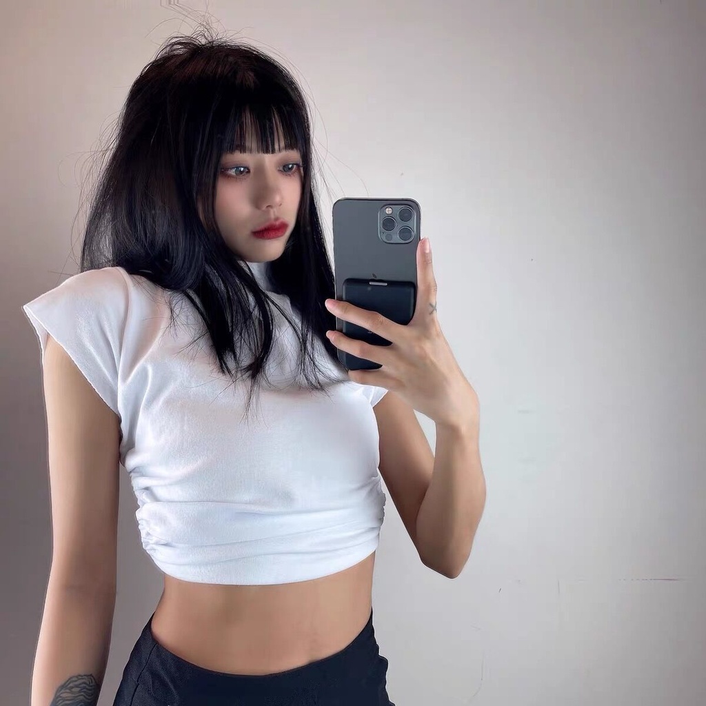 Áo Croptop Hở Lưng Quyến Rũ Phong Cách Âu Mỹ Cá Tính