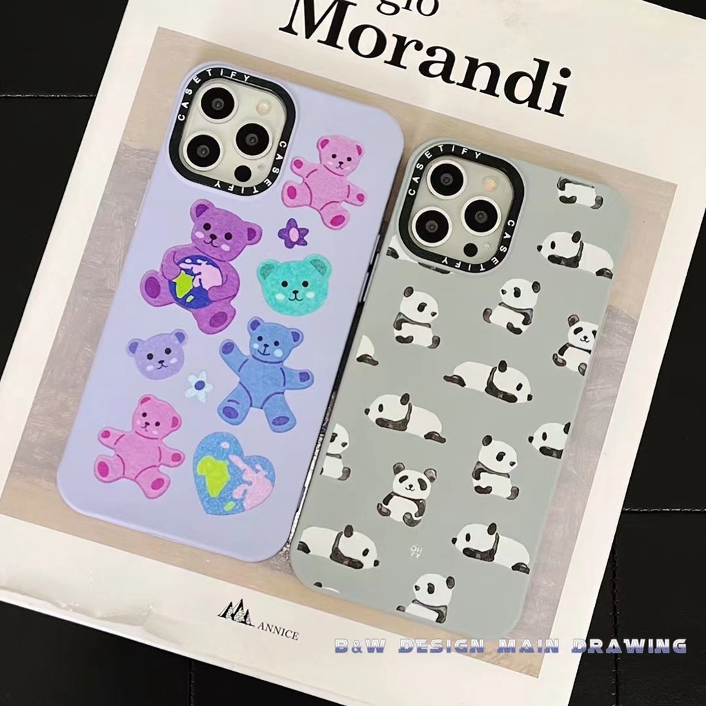 Ốp Điện Thoại Silicone Mềm Chống Sốc In Hình Gấu Hoạt Hình Cho iPhone 13 12 11 Pro MAX X XS MAX XR iPhone 6 6s 7 8 Plus