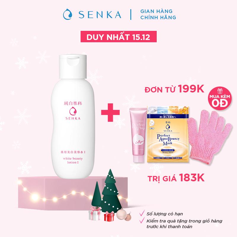 Nước dưỡng da trắng hồng , mờ thâm sạm Senka Aqua Bright Lotion 200ml_15378