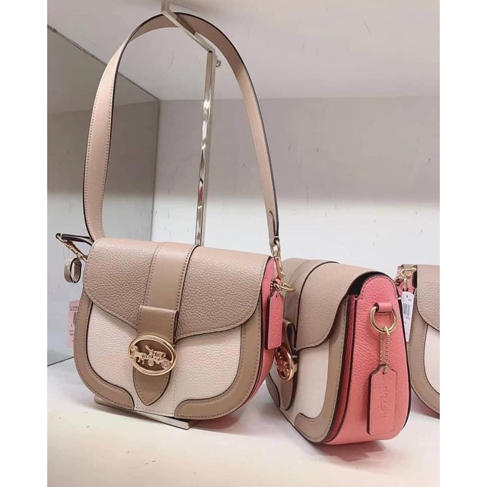Túi xách nữ chính hãng Coach dáng tròn đựng thoải mái đồ
