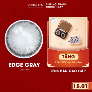 Lens Mắt Cận Màu Xám Edge Gray - Kính Áp Tròng Cận Vivimoon 14.2 mm
