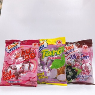 KẸO CHEW HẢI HÀ ĐẬU ĐỎ - KHOAI MÔN - NHO ĐEN 105G