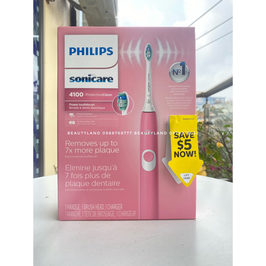 Bàn Chải Điện Philips Sonicare 4100 - Hàng chính hãng
