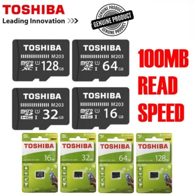 Thẻ Nhớ MicroSD Toshiba 16GB / 32GB / 64GB M203 UHS-I U1 Class 10 16GB 32GB 64GB Và Phụ Kiện