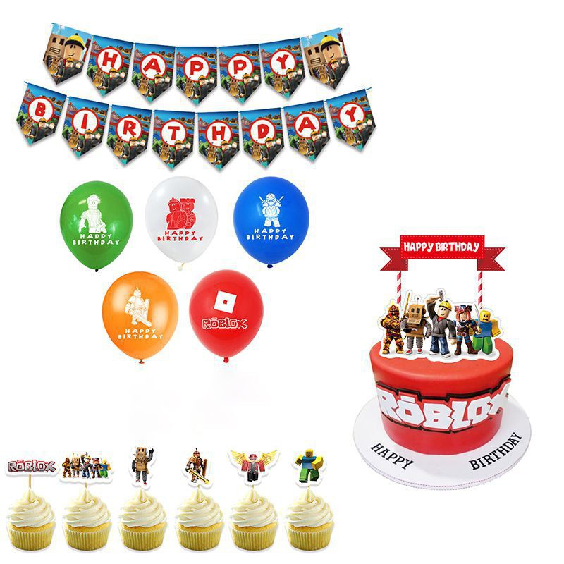 ROBLOX ROBLOX Set Phụ Kiện Cắm Trang Trí Bánh Sinh Nhật Kiểu Dáng Độc Đáo