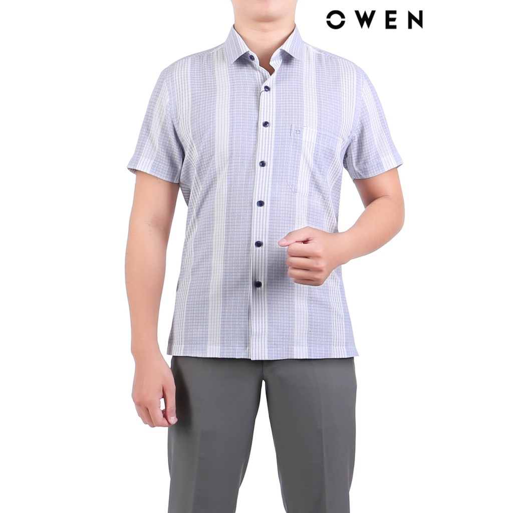 Áo sơ mi ngắn tay Bodyfit OWEN - BA20634NT