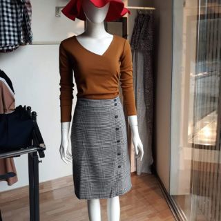 Combo chân váy lệch khuy