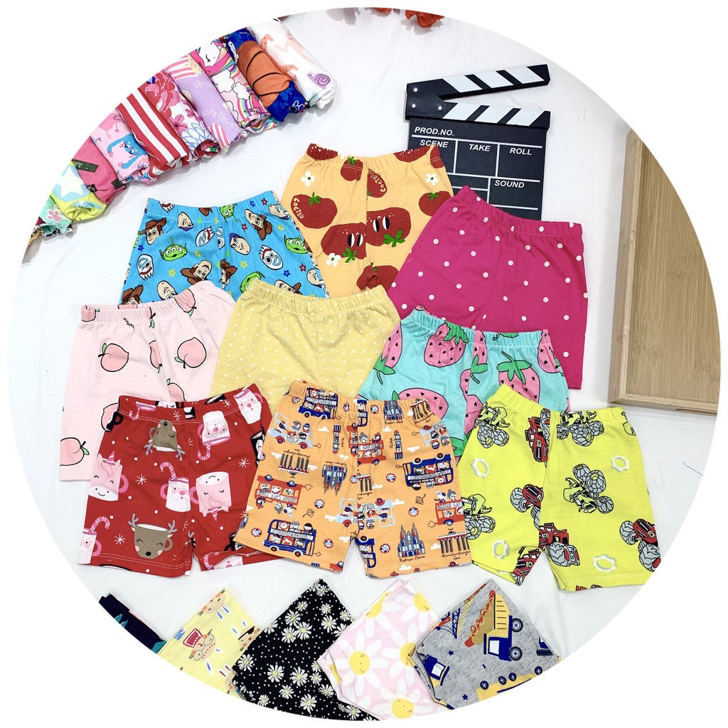 Quần chục cotton đùi cho bé