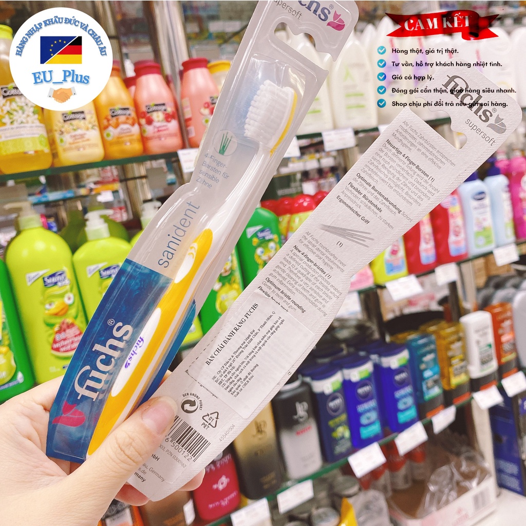 Bàn Chải Fuchs Sanident Loại Mềm (Đức) shop giao màu ngẫu nhiên