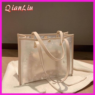 Túi tote nữ trong suốt có sức chứa lớn hình snoopy độc đáo hợp thời trang