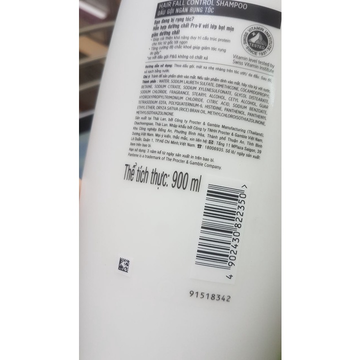 Dầu gội panten ngăn rụng 900ml