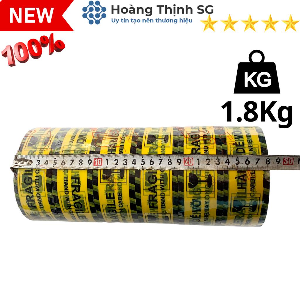 Băng Keo hàng dễ vỡ 200 YARD, Nặng 1.8KG, Gồm 6 cuộn/1 cây, lỗi nhỏ đúng số KG
