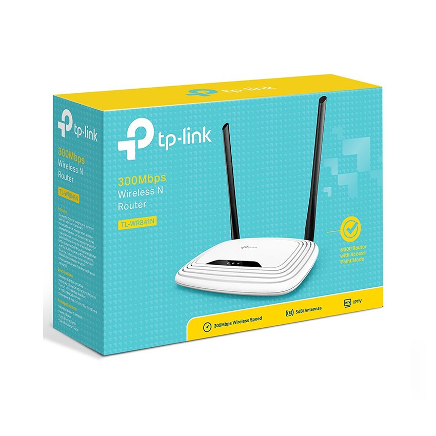 Bộ phát wifi TP-Link WR841N Wireless 300Mbps, mã hóa bảo mật không dây