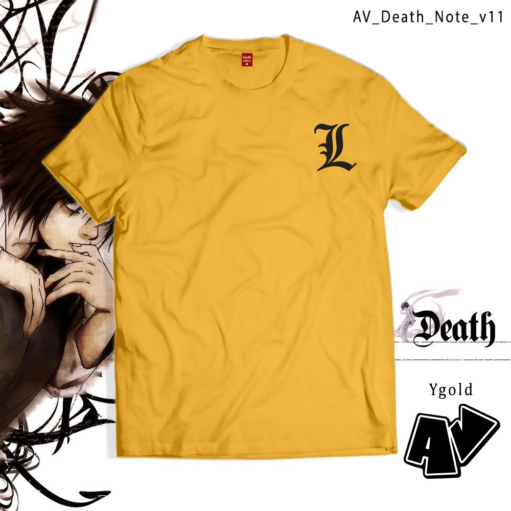 (SALE 50%) Áo thun AV Merch Death Note tshirt DeathNote shirt Supernatural L Shirt version 11 ngầu cực chất