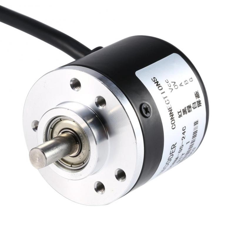 Owuh 600P/R Photoelectric Incremental Rotary Encoder 5V-24V AB 2-Phases Shaft 6mm