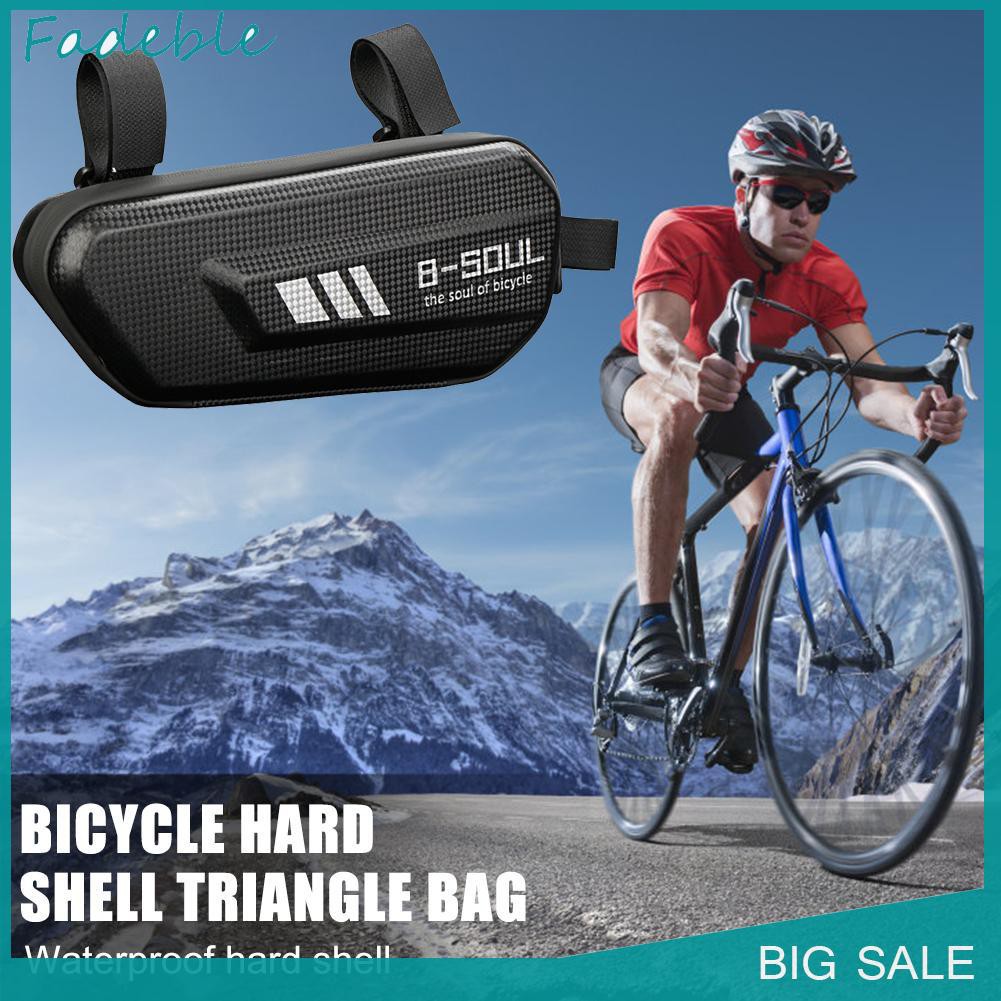 Túi Tam Giác Treo Phía Trước Xe Đạp Leo Núi Mtb B-soul Vỏ Cứng Da Pu Chống Thấm Nước