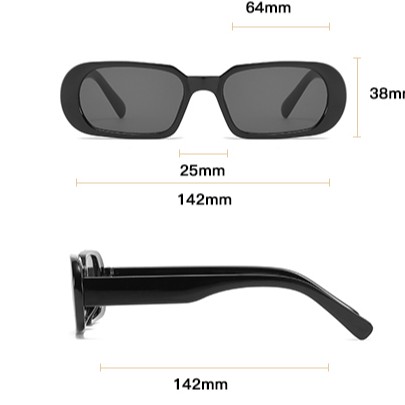 Kính mát gọng kim loại chống tia UV400 thời trang cho nữ