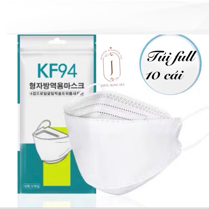 Khẩu trang KF94 kháng khuẩn túi10 chiếc - Hàng chính hãng