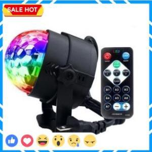 💕FREESHIP💕 Đèn Led Xoay Trang Trí 7 Màu Cảm Ứng Xoay Theo Nhạc, Đèn Led Xoay Vũ Trường, Bar, Sân Khấu Dành Cho Dân Bay