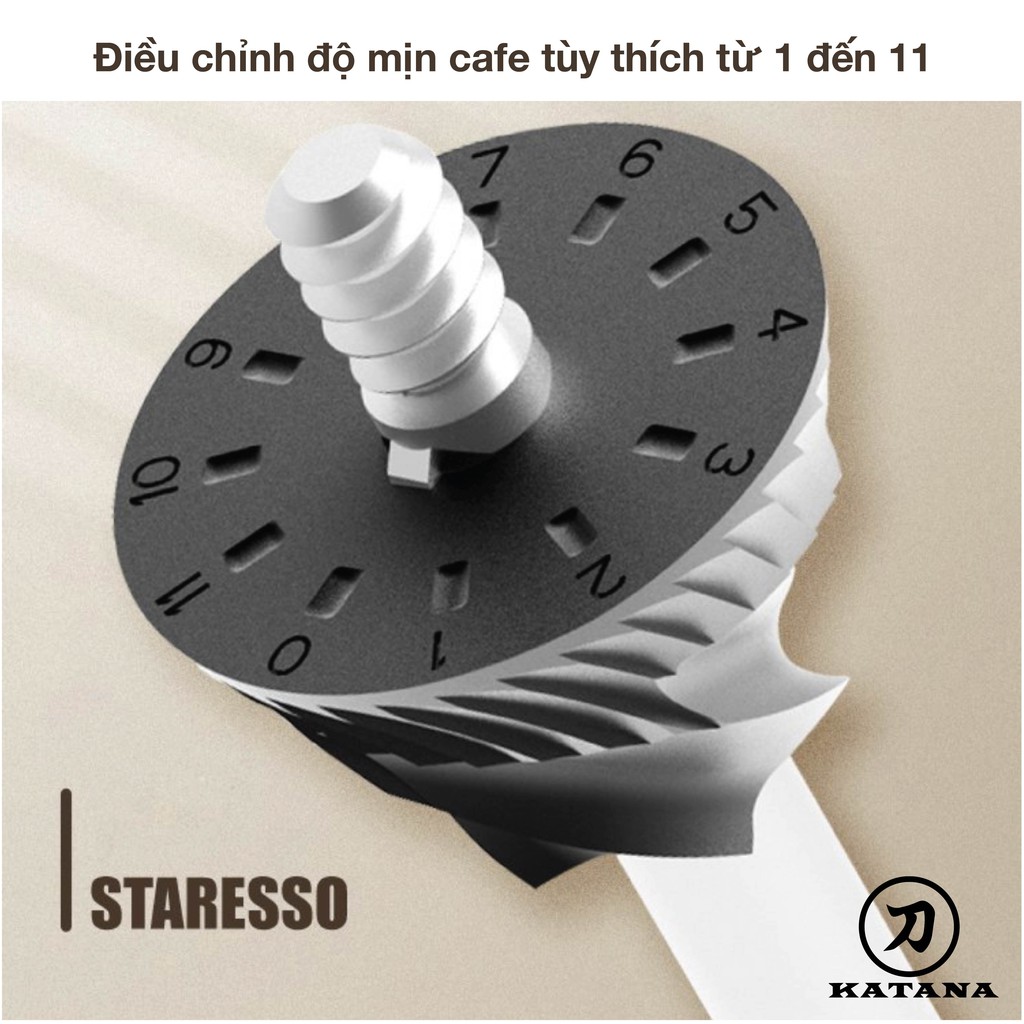 [BẢN 2021] Cối xay cafe bằng tay STARESSO