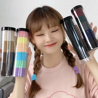 Set 20 dây buộc tóc co giãn nhiều màu sắc phong cách Hàn Quốc cho nữ