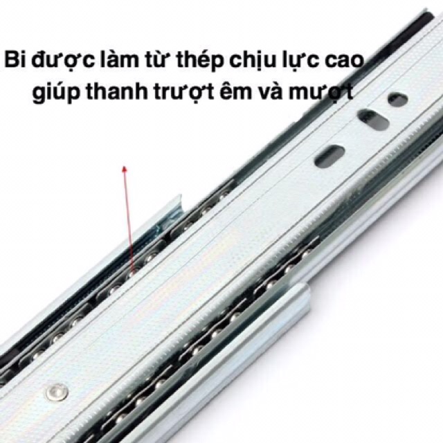 Thanh trượt bi 3 tầng IVAN Chính Hãng, Rây Trượt Ngăn Kéo Tủ 3 tầng 35cm/40cm/45cm/50cm