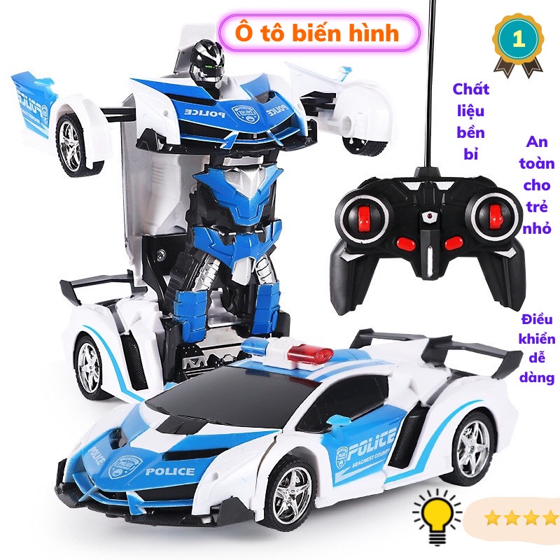 Ô Tô Đồ Chơi Ô Tô Điều Khiển Từ Xa Biến Hình Robot Cao Cấp Thông Minh PAPAA.HOME