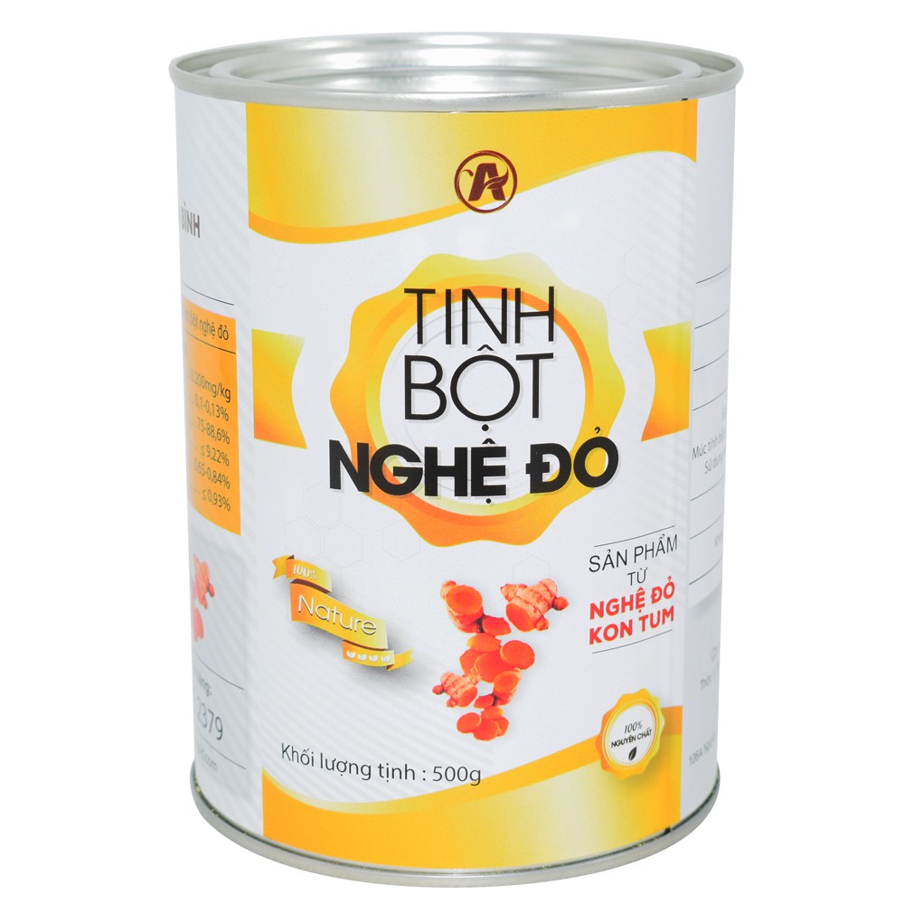 [500gr] Tinh bột nghệ đỏ An Bình + Tặng kèm muỗng cafe inox