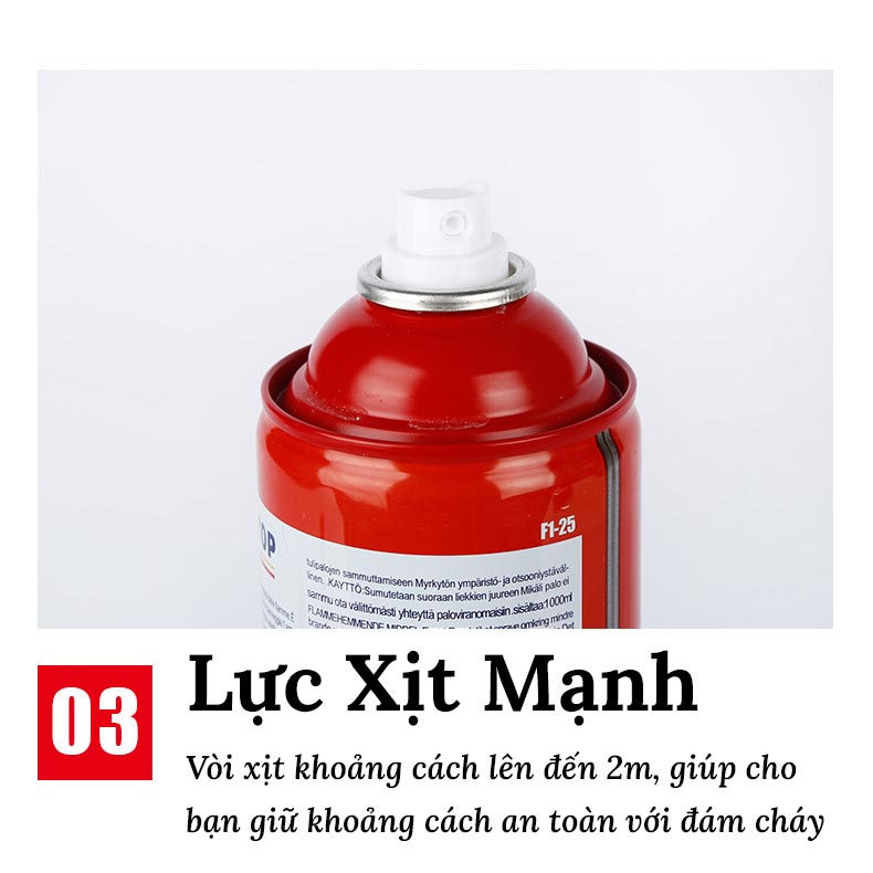 Bình Chữa Cháy,Cứu Hoả Ô Tô Mini  - Thiết Kế Nhỏ Gọn, Dung Tích Bình Cứu Hoả Mini 500ml CARZONE.TOP