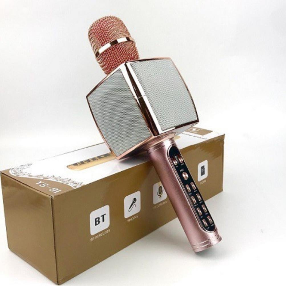 Micro Karaoke YS-91S ANTO Mic hát karaoke bluetooth trên điện thoại không dây hỗ trợ ghi âm thẻ nhớ hàng loại 1