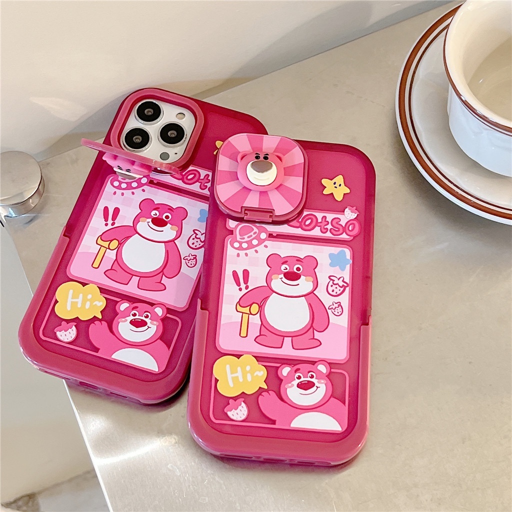 Ốp Điện Thoại TPU Mềm Hai Màu Có Giá Đỡ Cho iphone 14 Pro Max 13 Pro Max 12 Pro Max